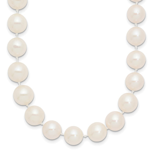 14k Yellow Gold 9-10mm White Freshwater Cultured Pearl 16 inch Necklace