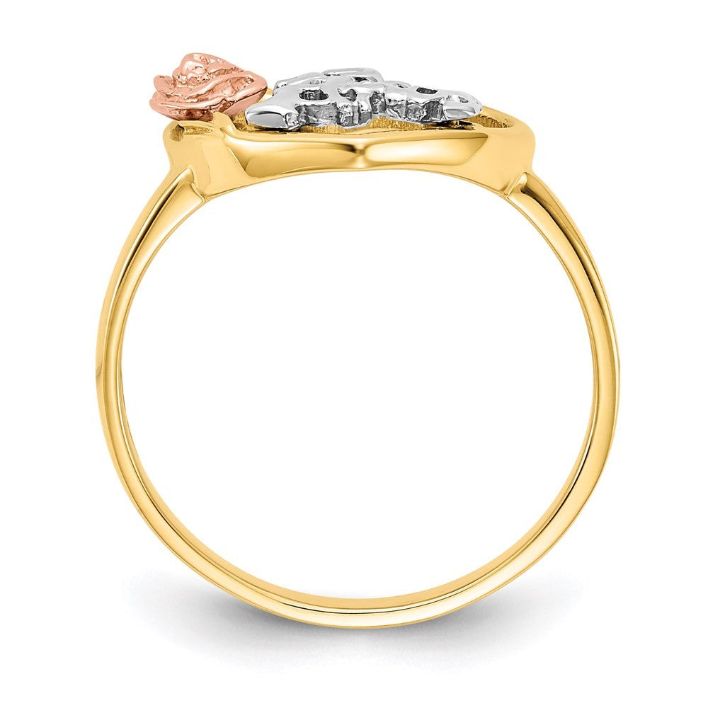 14k Tri-Color 15 Anos Ring