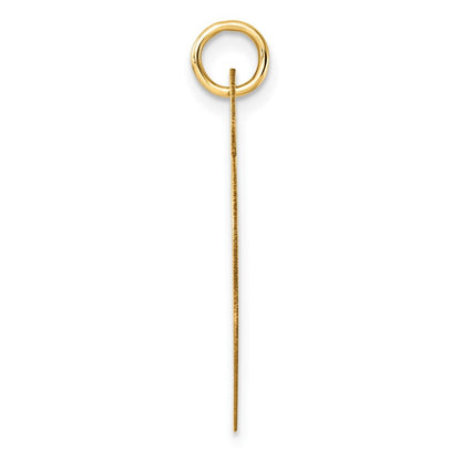 14k Yellow Gold Polished Heart Shaped Disc Pendant