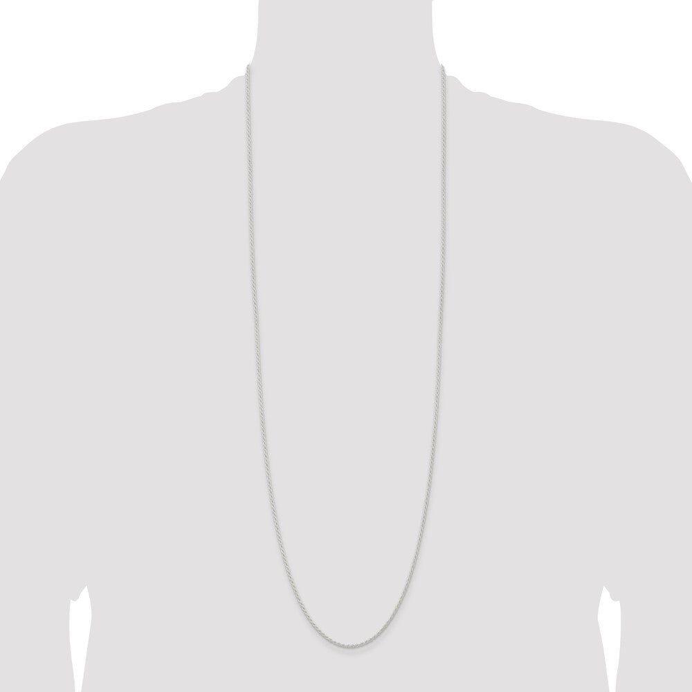 Sterling Silver 1.8mm Solid Rope Chain