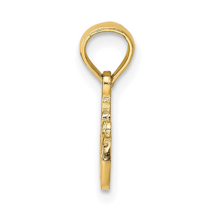 14k Yellow Gold #1 TEACHER Charm