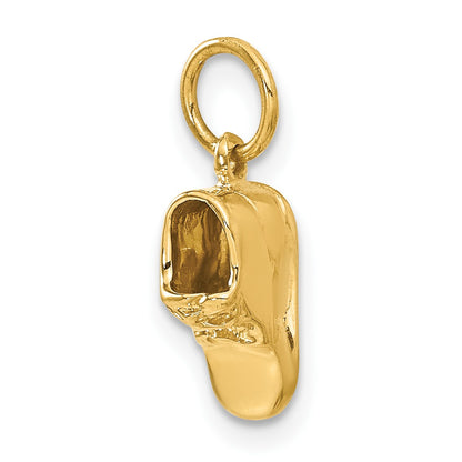 14k  3-D Single Baby Shoe Charm