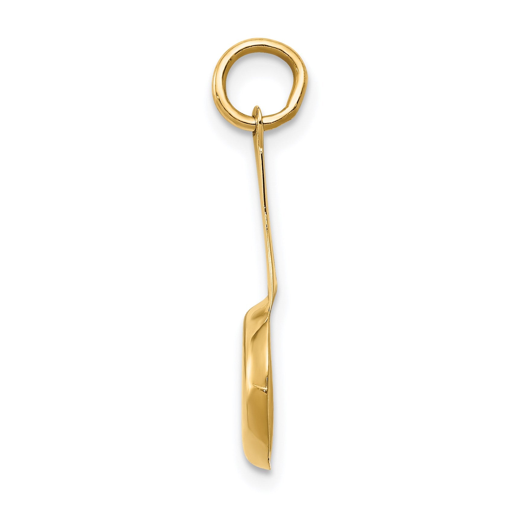 14k 3-D Frying Pan with White and Yellow Enameled Egg Charm