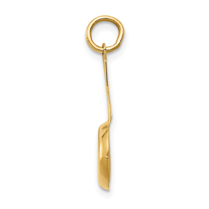 14k 3-D Frying Pan with White and Yellow Enameled Egg Charm