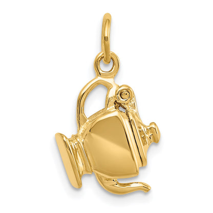 14k 3-D Tea Pot Lid Opens Charm