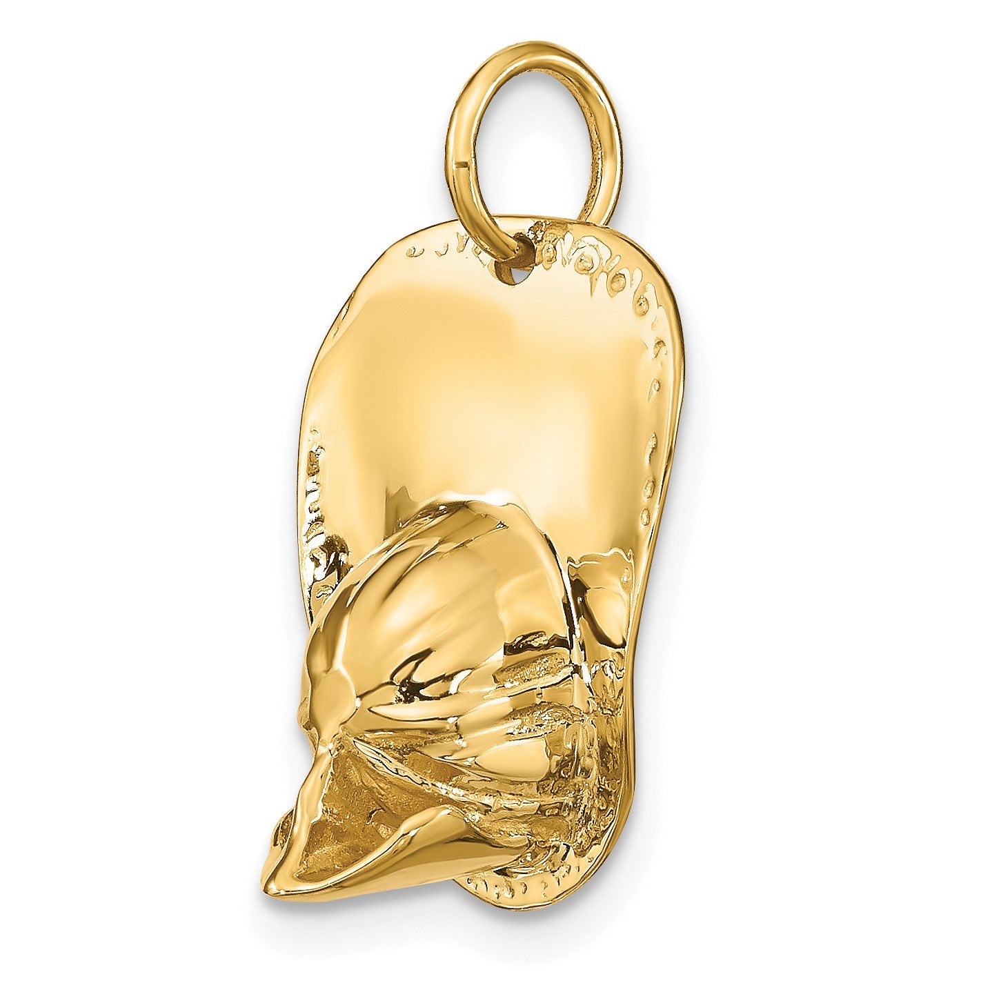 14k 3-D Large Firemans Helmet Charm
