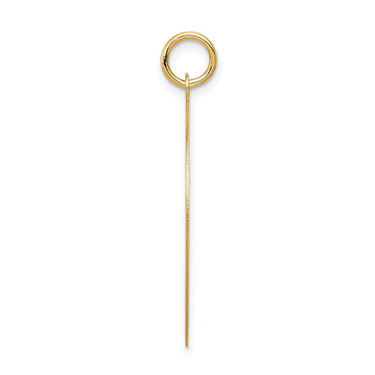 14K HAPPY ANNIVERSARY with Hearts 25mm Engravable Disc Charm