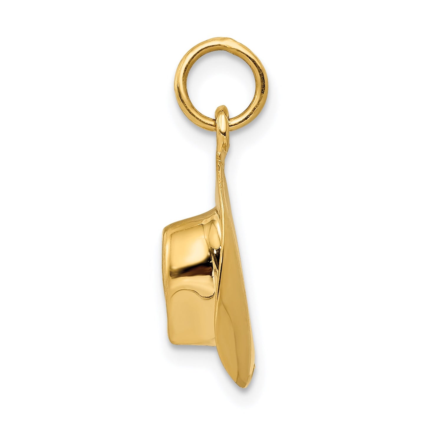 14k 3-D Cowboy Hat Charm