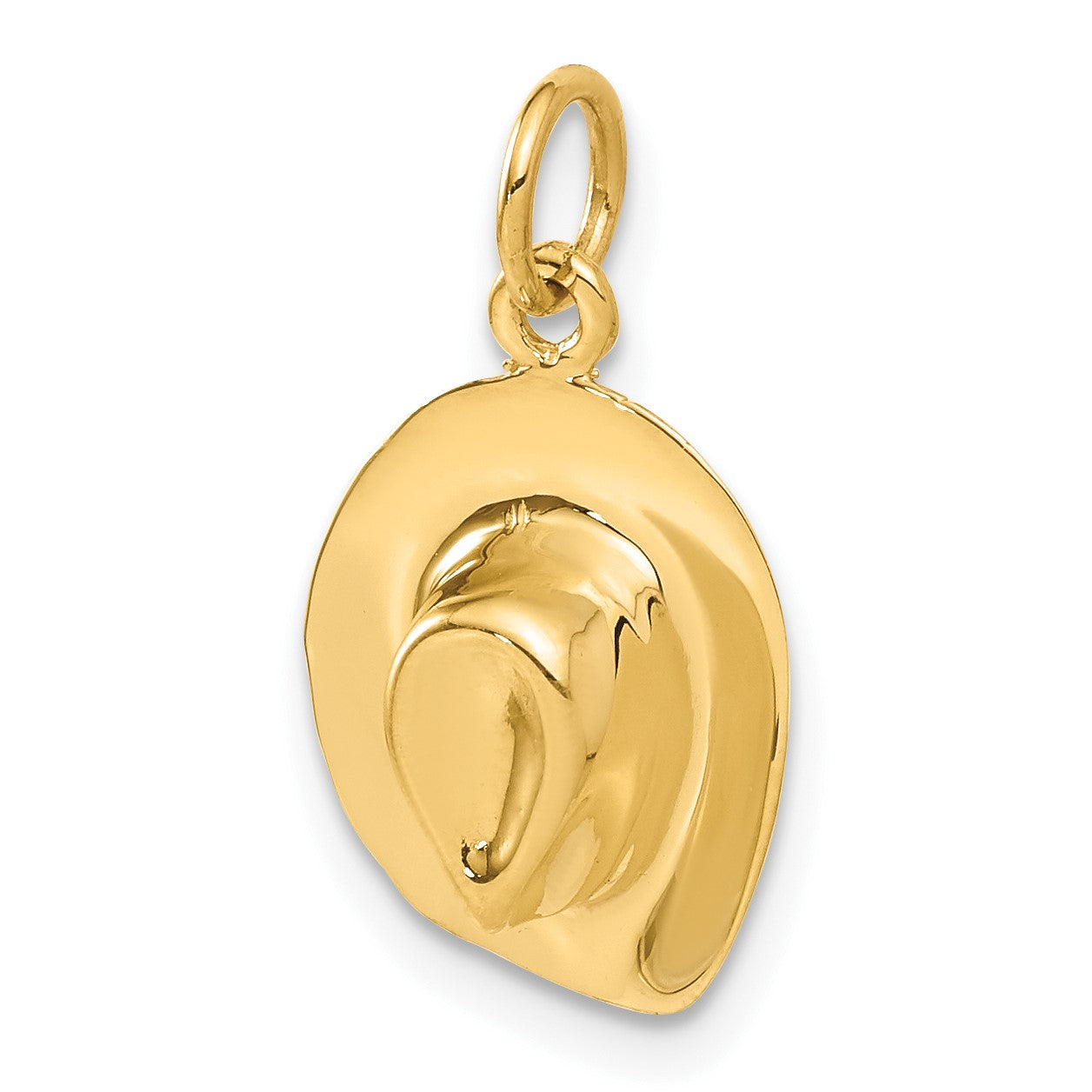 14k 3-D Cowboy Hat Charm