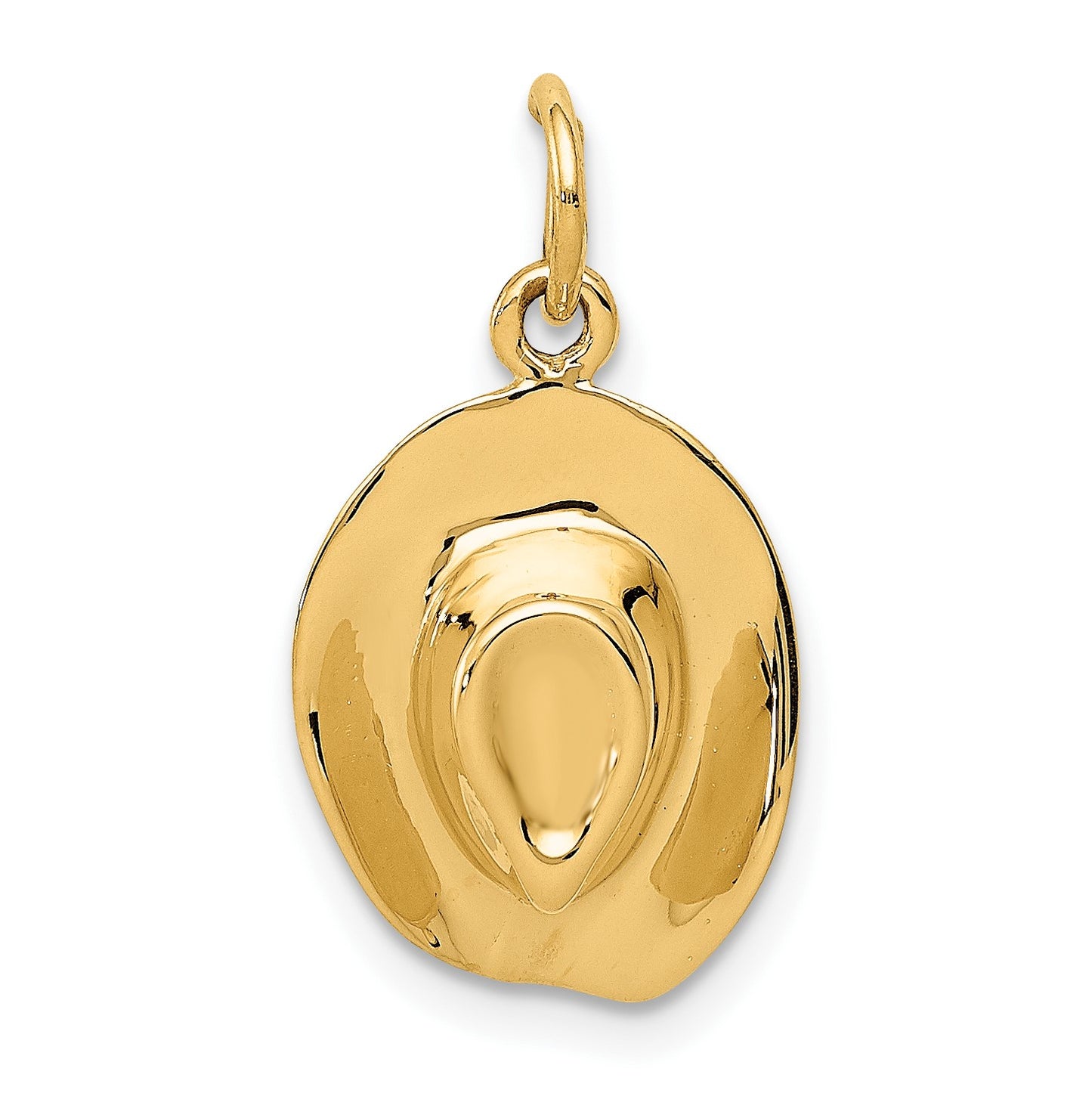 14k 3-D Cowboy Hat Charm