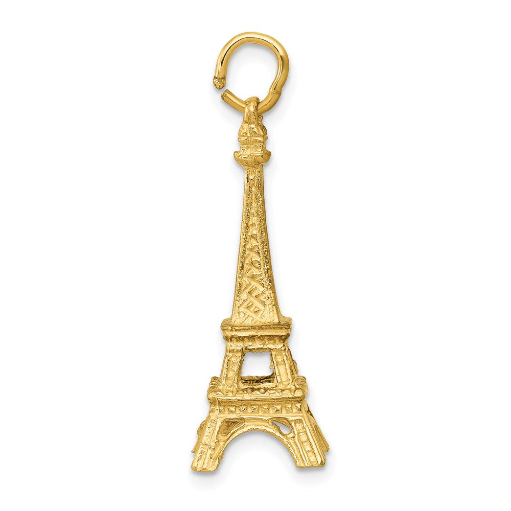 14KY  3D Eiffel Tower Charm