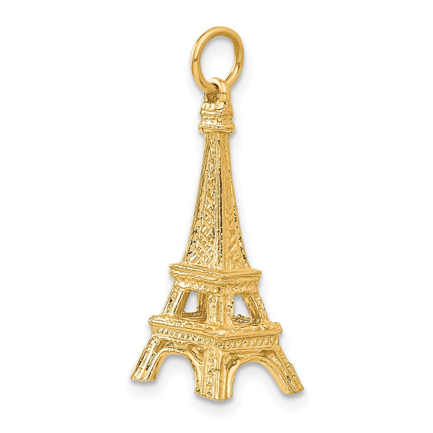 14K  3-D Eiffel Tower Charm