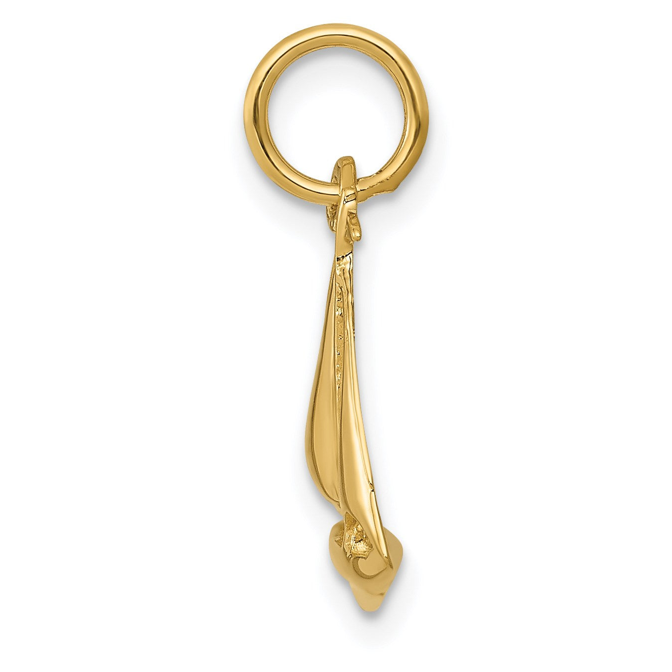 14K 3-D Sailboat Charm