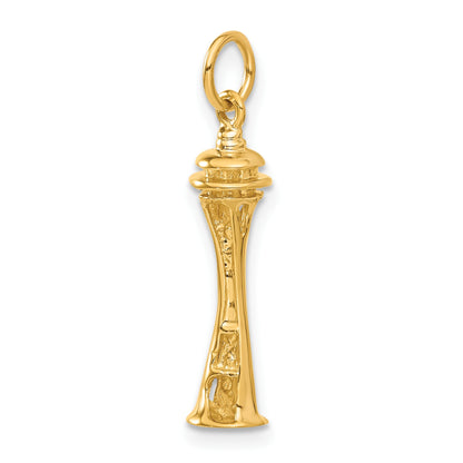 14k 3-D Seattle Space Needle Charm