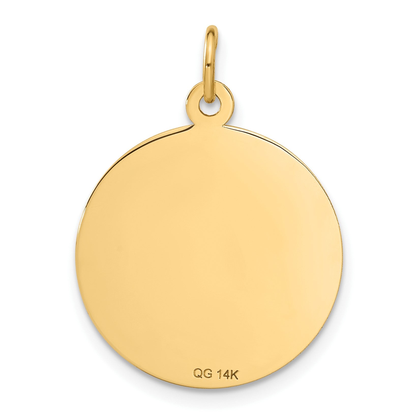 14K HAPPY ANNIVERSARY 20mm Engravable Disc Charm