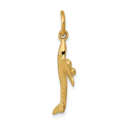 14k 3-D Jet Charm