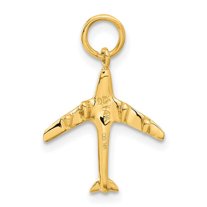 14k 3-D Jet Charm