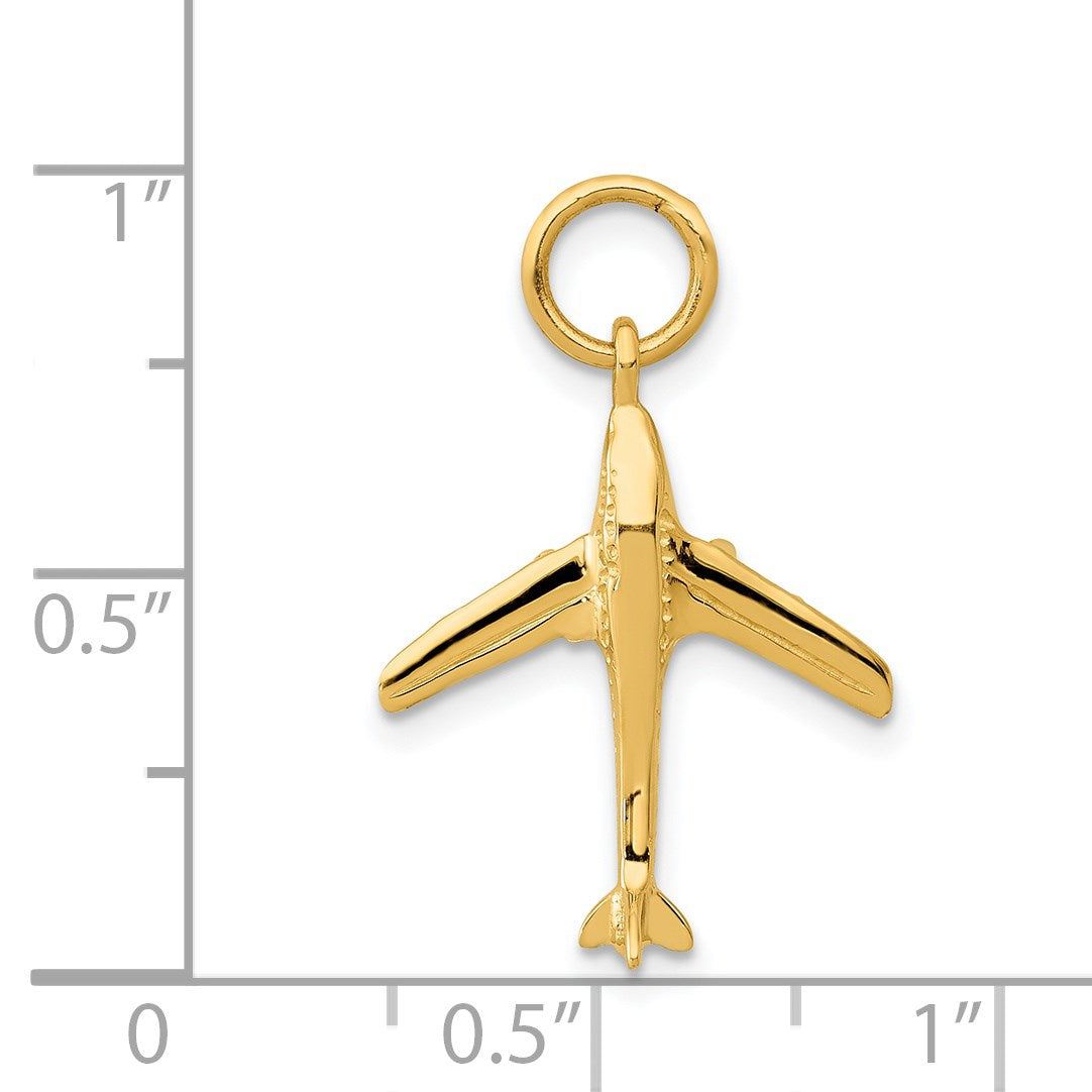 14k 3-D Jet Charm