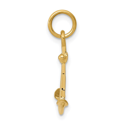 14K 3-D Anchor Charm