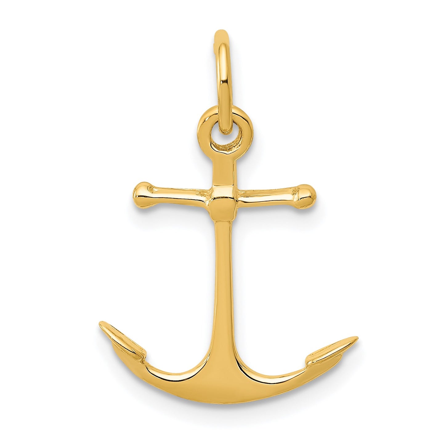 14K 3-D Anchor Charm