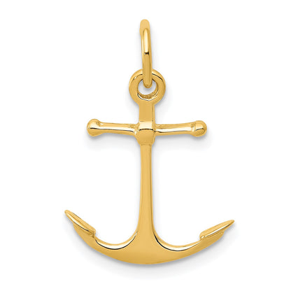 14K 3-D Anchor Charm