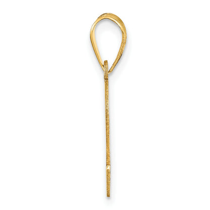 14k Polished Number 2 Pendant