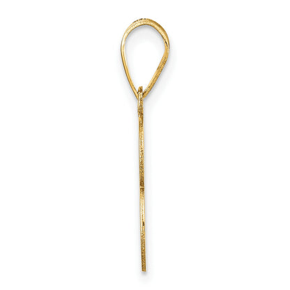 14k Polished Number 3 Pendant