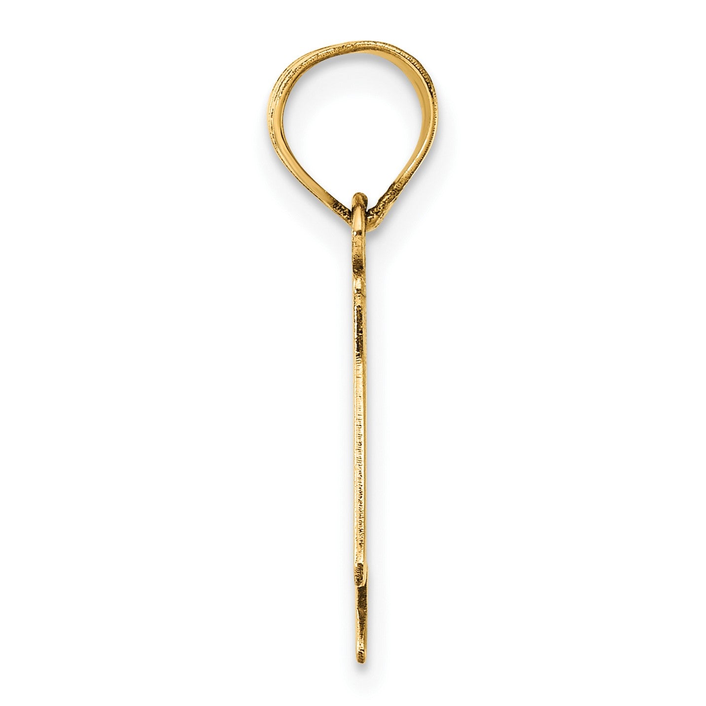 14k Polished Number 4 Pendant