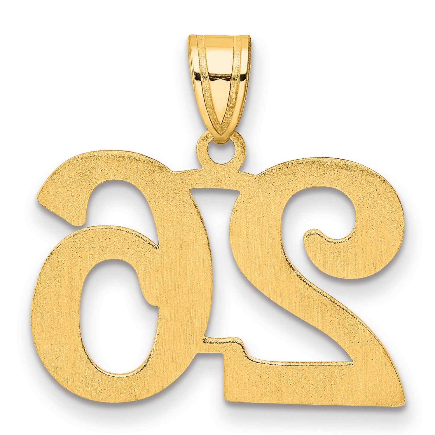14k Polished Number 26 Pendant