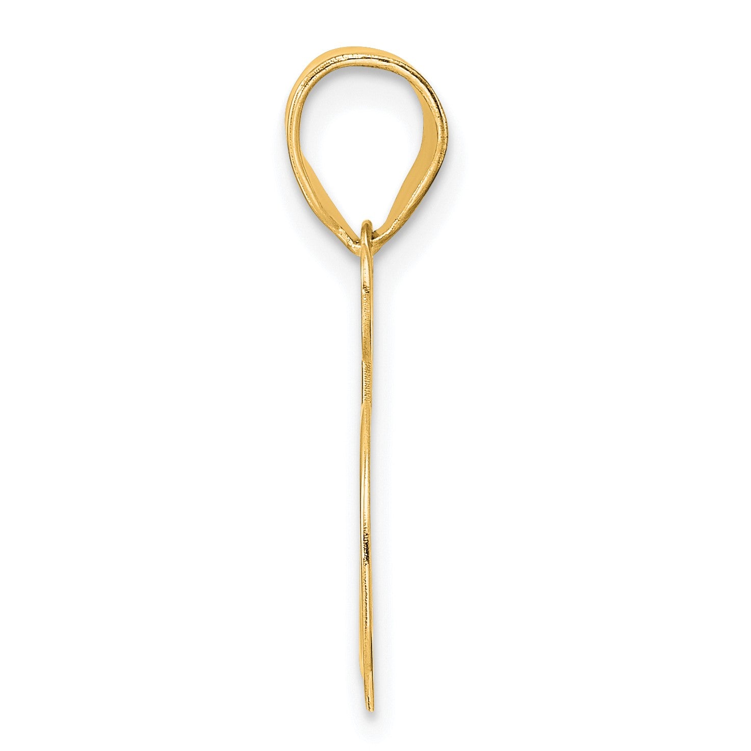14k Polished Number 35 Pendant