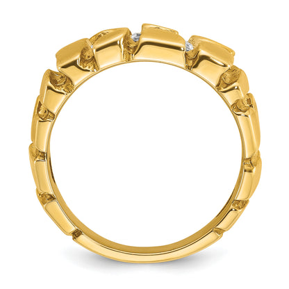 IB Goodman 14k Mens 1/2 carat Diamond Nugget Cluster Complete Ring