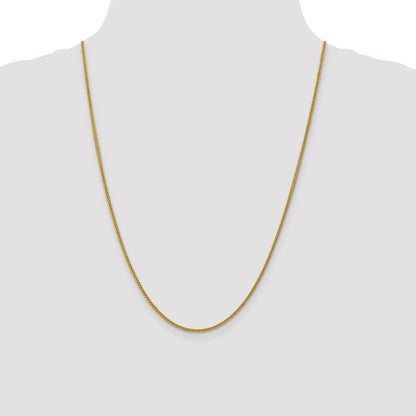 14K 24 inch 2mm Semi-Solid 3-Wire Wheat with Lobster Clasp Chain
