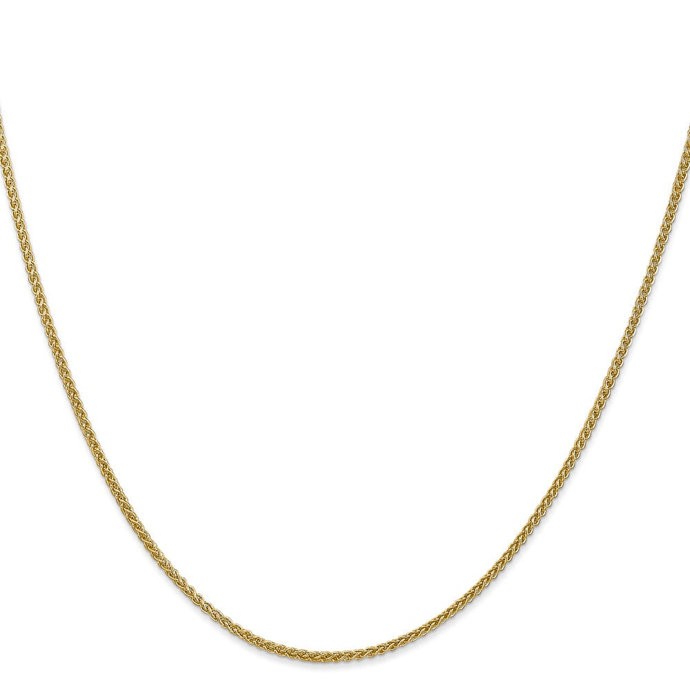 14K 20 inch 1.55mm Semi-Solid Wheat with Lobster Clasp Chain