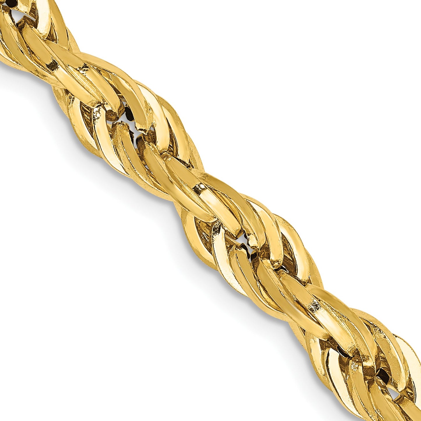 14K 26 inch 5.4mm Semi Solid Rope with Lobster Clasp Chain