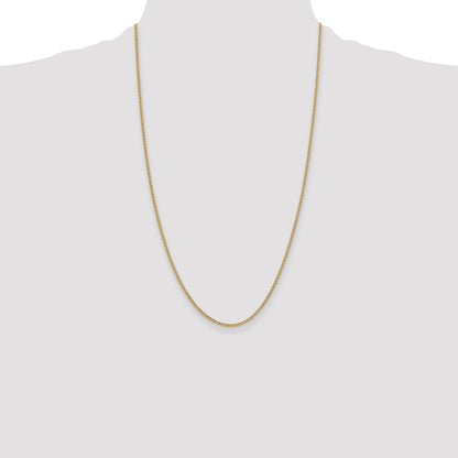 14k 1.85mm Semi-Solid Curb Chain
