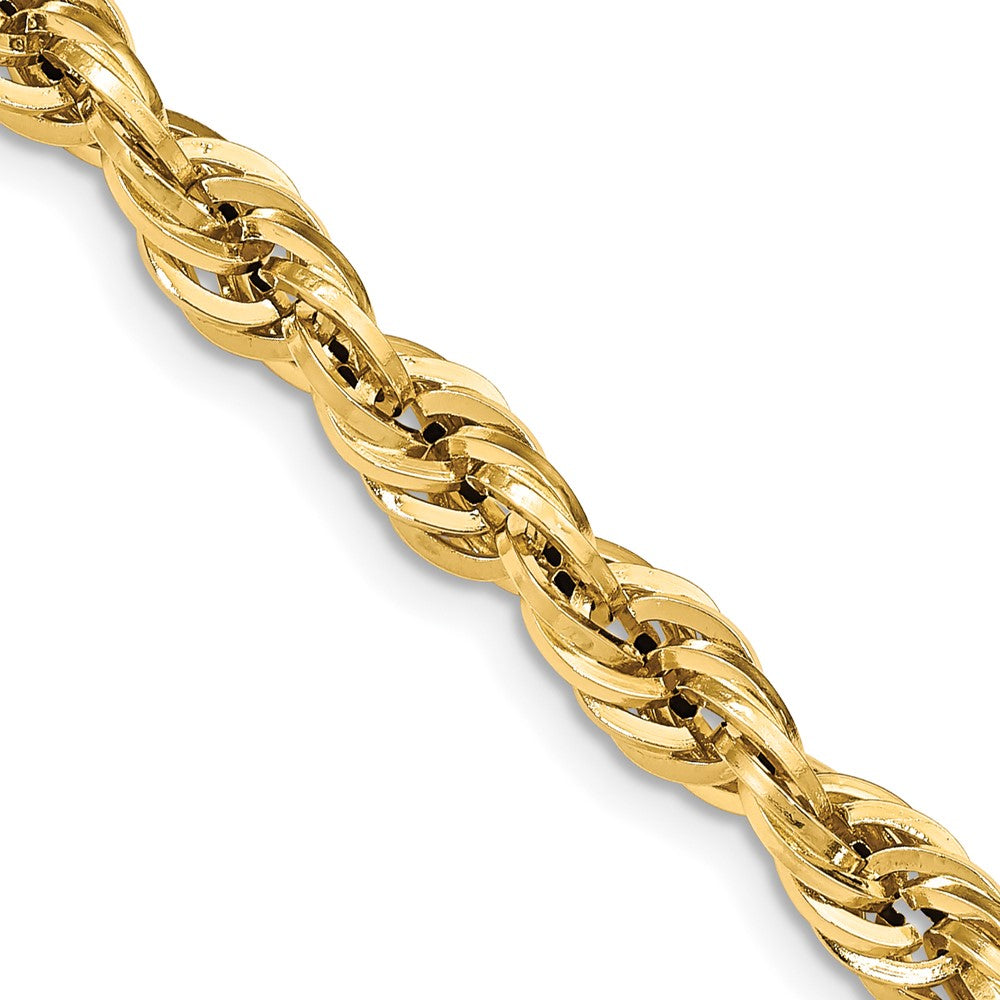 14K 18 inch 7mm Semi Solid Rope with Lobster Clasp Chain