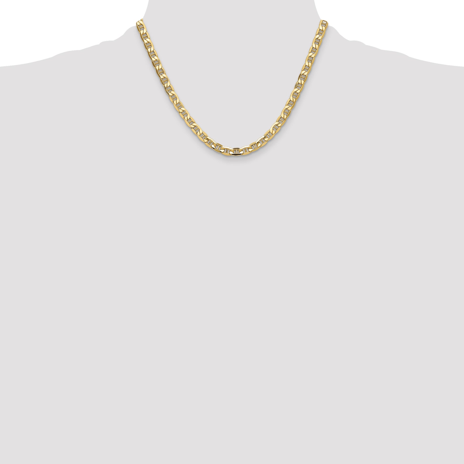 14k 6.25mm Semi-Solid Anchor Chain