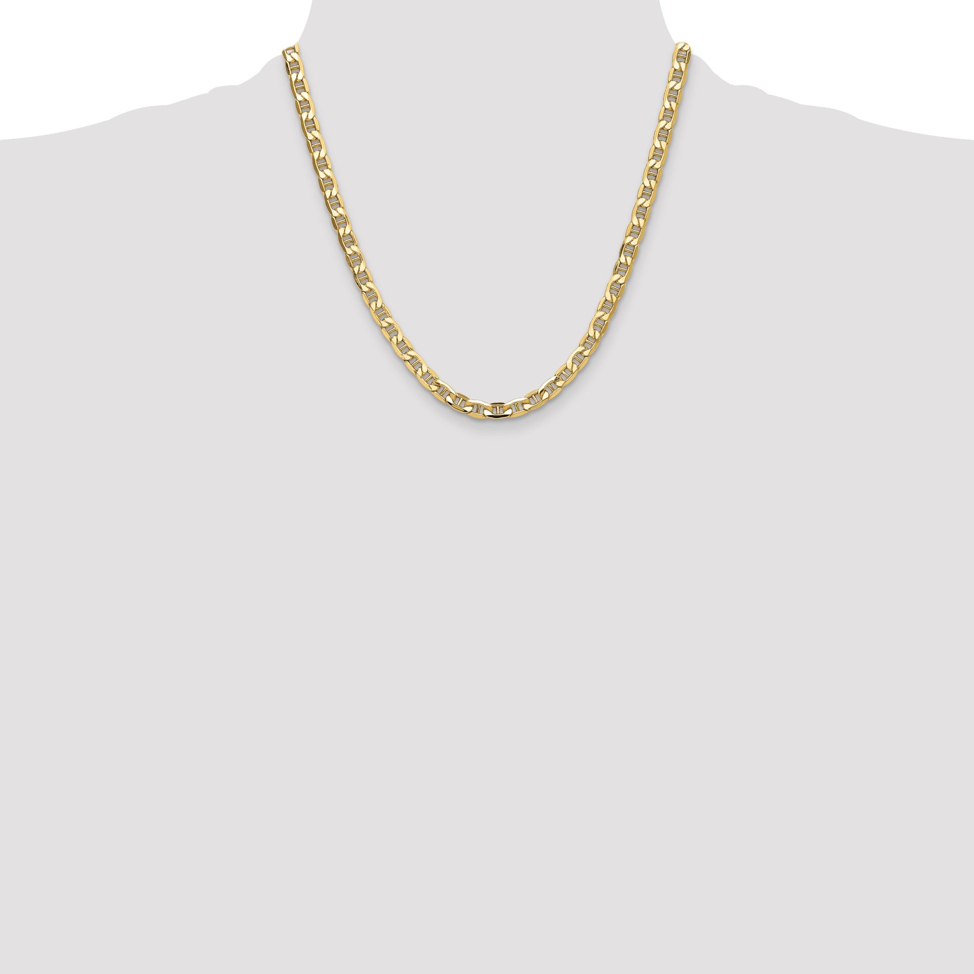 14k 6.25mm Semi-Solid Anchor Chain