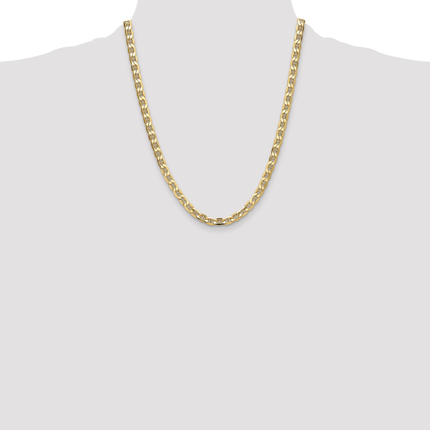 14k 6.25mm Semi-Solid Anchor Chain
