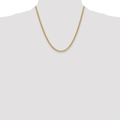 14k 3.5mm Semi-Solid Miami Cuban Chain