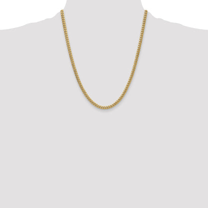14k 4.5mm Semi-Solid Miami Cuban Chain