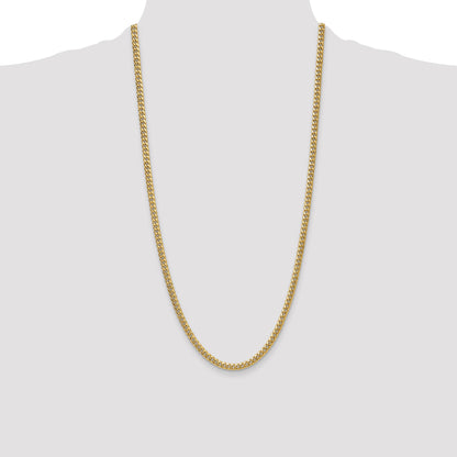14k 4.5mm Semi-Solid Miami Cuban Chain