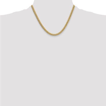 14k 5.25mm Semi-Solid Miami Cuban Chain