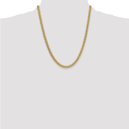 14k 5.25mm Semi-Solid Miami Cuban Chain