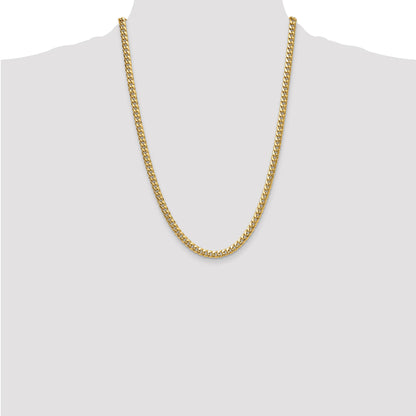 14k 5.25mm Semi-Solid Miami Cuban Chain