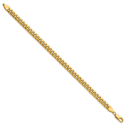 14k 5.25mm Semi-Solid Miami Cuban Chain