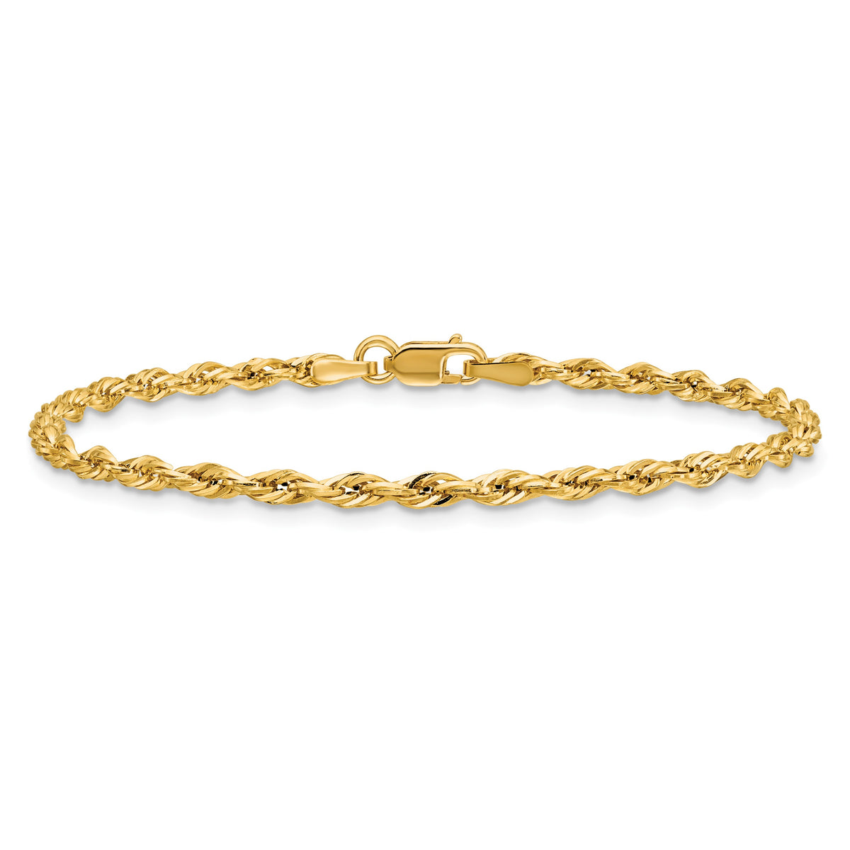 14ky 2.5mm Semi-Solid Rope Chain