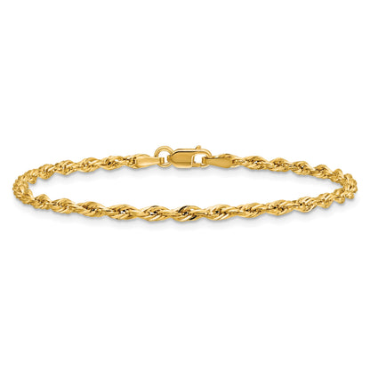 14ky 2.5mm Semi-Solid Rope Chain