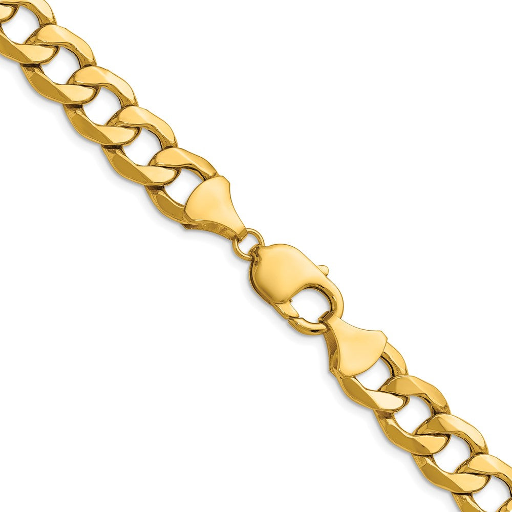 14k 11.3mm Semi-Solid Curb Chain