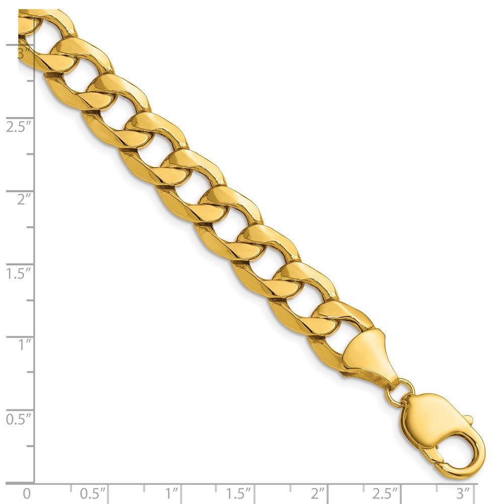 14k 11.3mm Semi-Solid Curb Chain